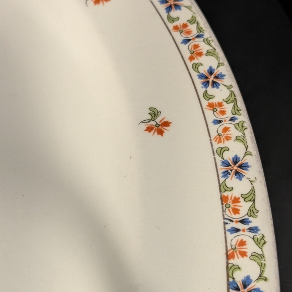 Vintage W. H. Grindley & Co. Granby pattern serving dish large platter 14 inch - Picture 11 of 11